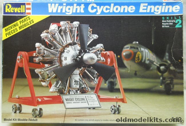 Revell 1/12 Wright Cyclone Engine (ex-Monogram), 8881 plastic model kit